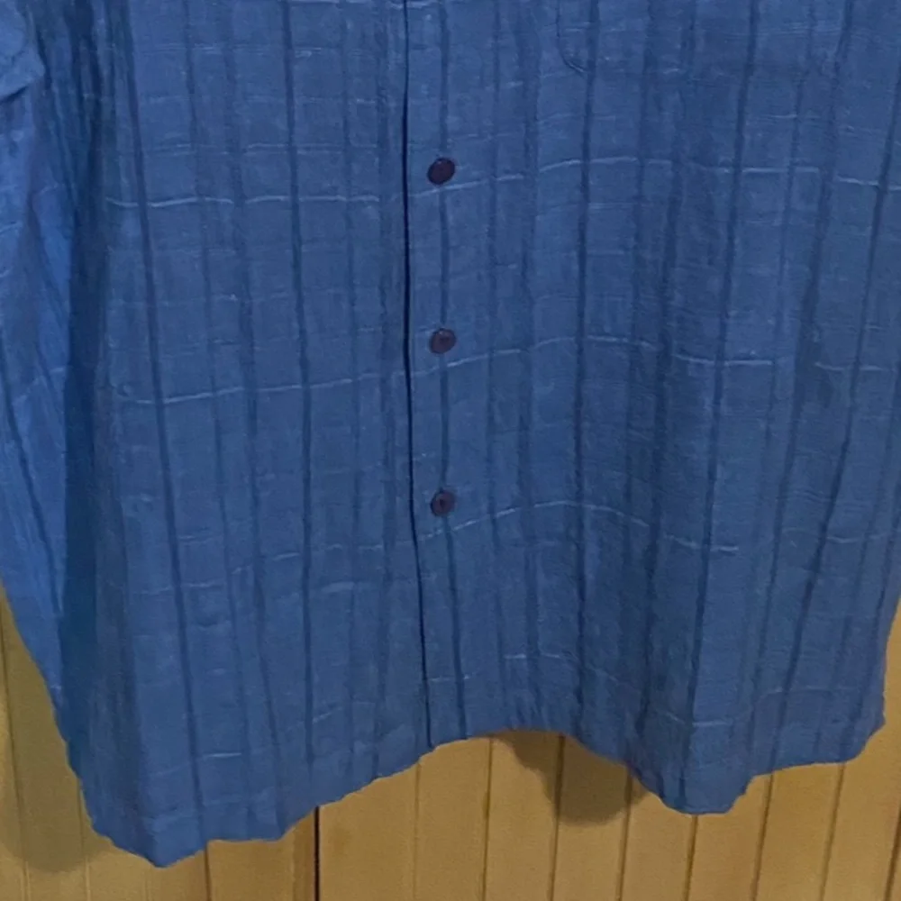 MENS MARC EDWARDS
SHORT SLEEVE BUTTON DOWN\Large/Blue - Picture 4 of 15